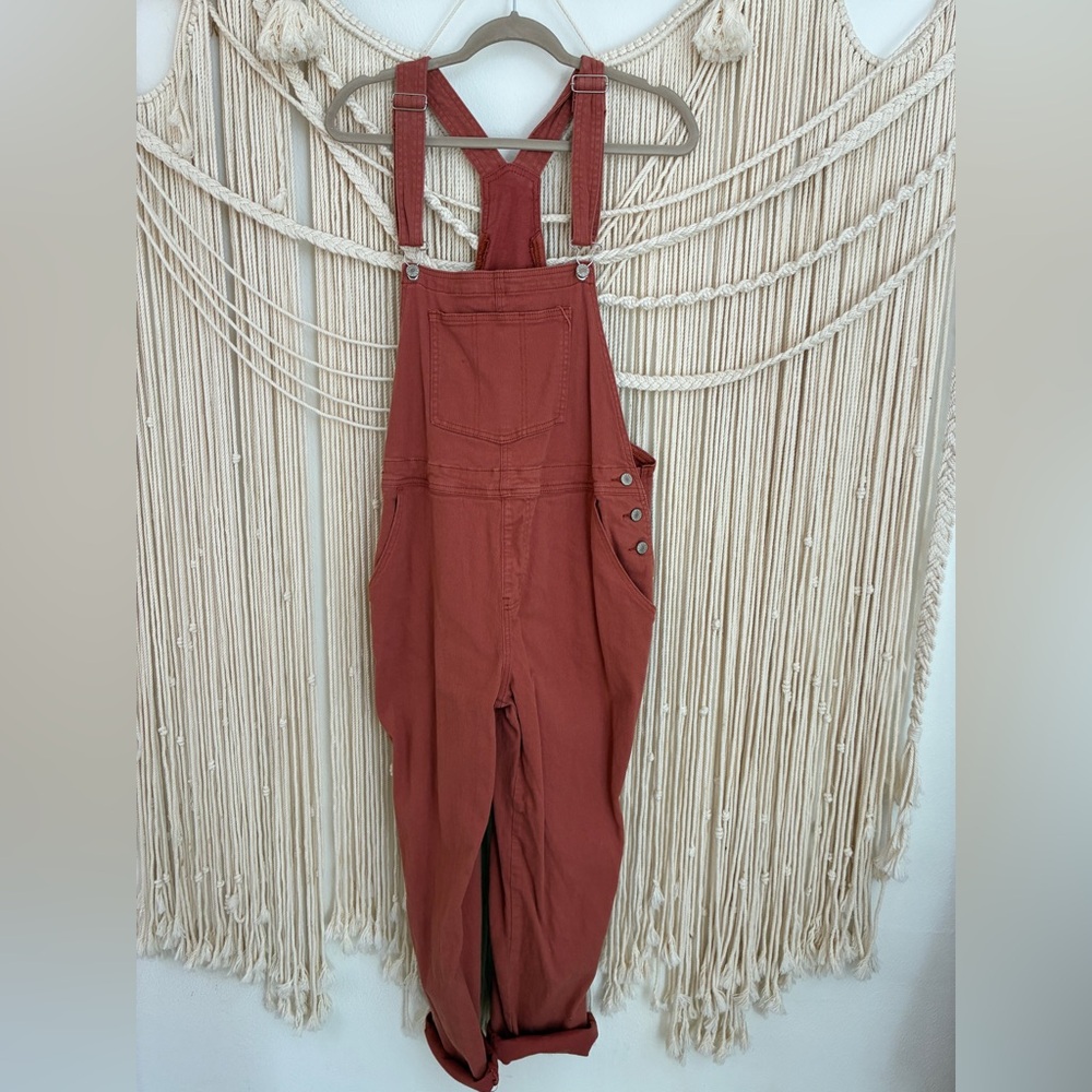 Brick Red Rust Overalls